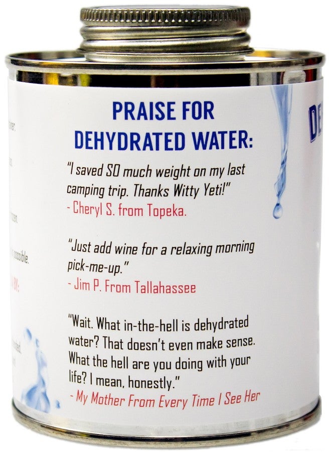 Witty Yeti Dehydrated Water 16oz Can. New Formula! Essential Camping & Survival Supply. Funny Gag Gift & Adult Stocking Stuffer for Men & Women. Hilarious Novelty & Practical Joke. - Image 2
